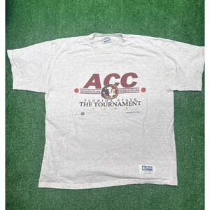 Vintage 1998 90s ACC Tournament Florida Stare University Basketball Tshirt